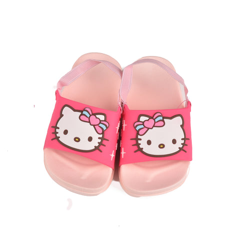 Girls Shocking Pink Casual Slippers KD59