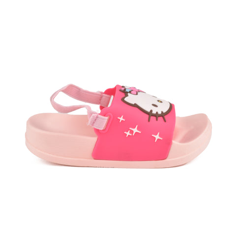 Girls Shocking Pink Casual Slippers KD59