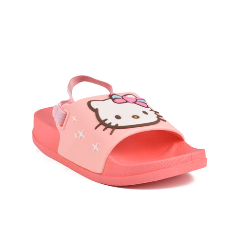 Girls Pink Casual Slippers KD59