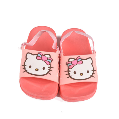 Girls Pink Casual Slippers KD59