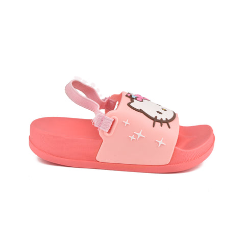 Girls Pink Casual Slippers KD59