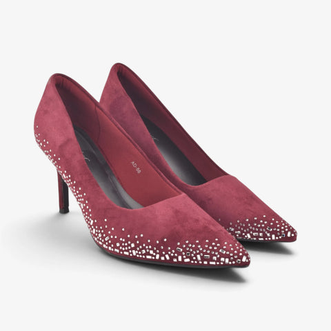 Women Maroon Fancy Court Shoes WM1308
