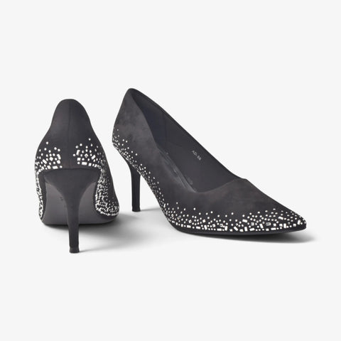 Women Black Fancy Court Shoes WM1308