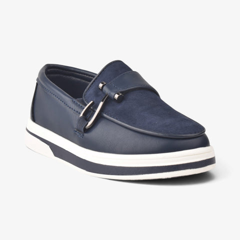 Boys Navy Formal Shoes kDJ547