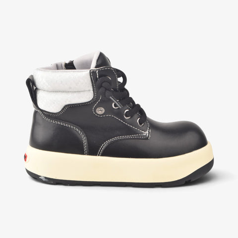 Boys Black  Long Boots KDJ598