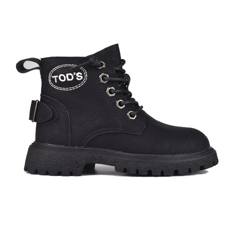 Boys Black Long Boots KD211