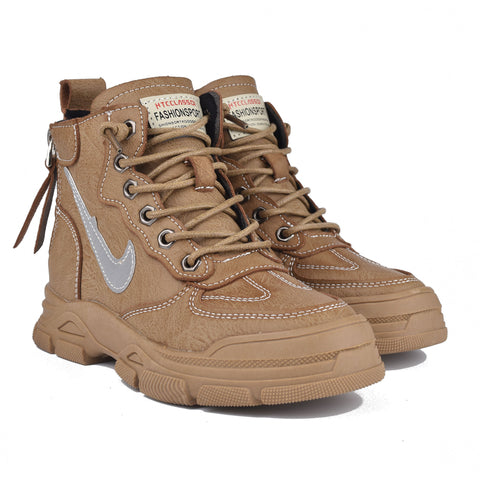 Boys Brown Long Boots KD210