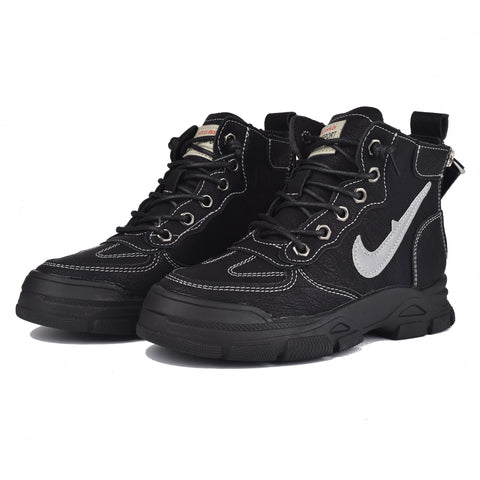 Boys Black Long Boots KD210