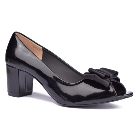 Black casual Court Shoes WN1165
