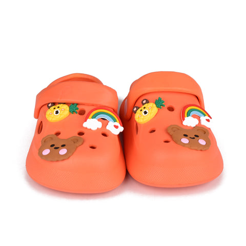 Kids Orange Crocs KD71