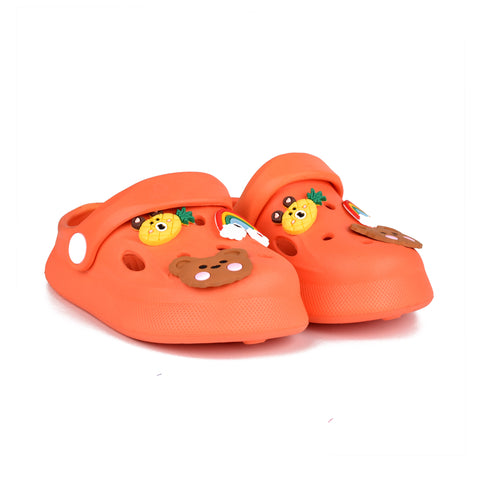 Kids Orange Crocs KD71