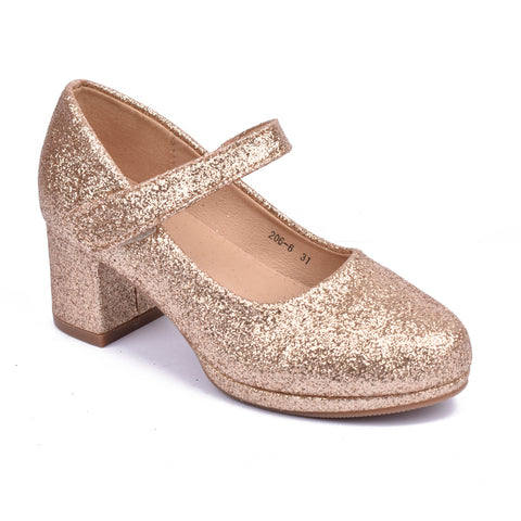 Girls Golden Fancy Heals KD1073
