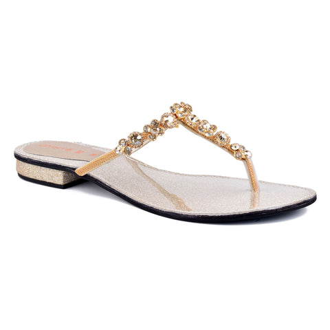 Golden Fancy Slippers WN907