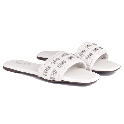 White Casual Slippers WN905