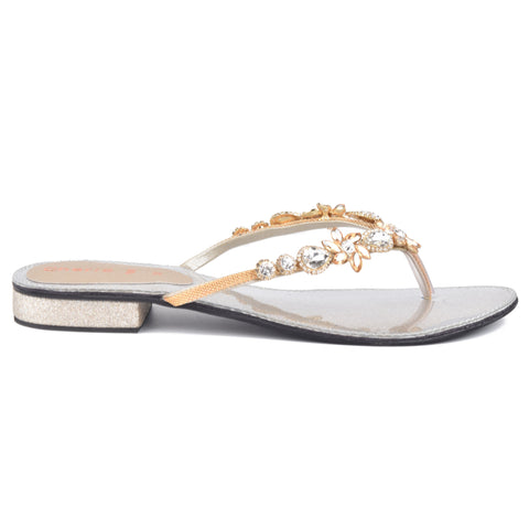 Golden Fancy Slippers WN906