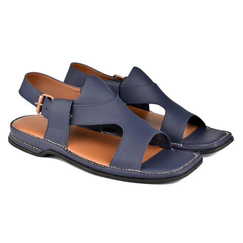 Matte Navy Panjedar Chappal