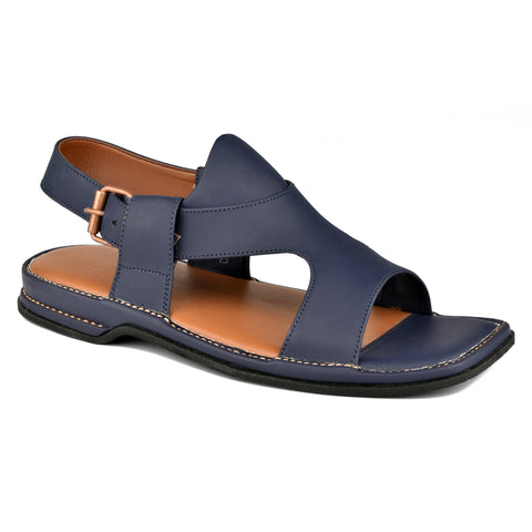 Matte Navy Panjedar Chappal