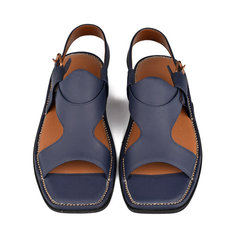 Matte Navy Panjedar Chappal