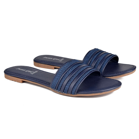 Navy Casual Slippers WN8096
