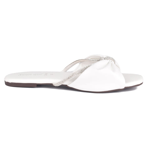 White Casual Slippers WN902