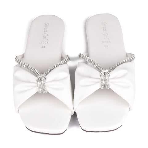 White Casual Slippers WN902