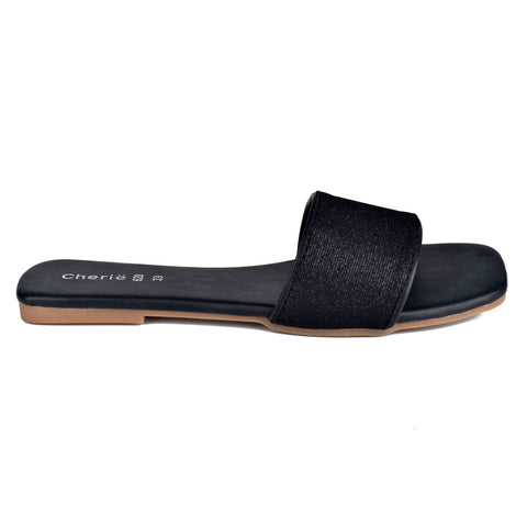 Black Casual Slippers WN900