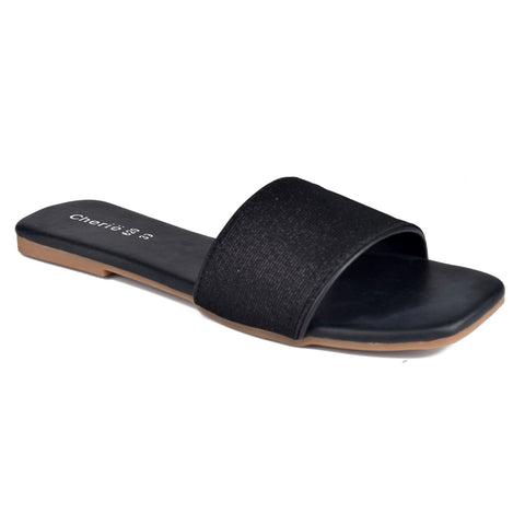 Black Casual Slippers WN900