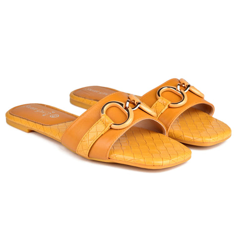 Yellow Casual Slippers WN8093