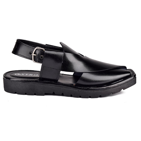 Black Kaptan Chappal