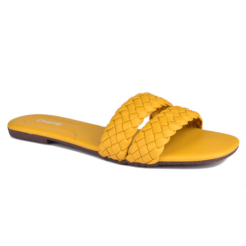 Yellow Casual Slippers WN901