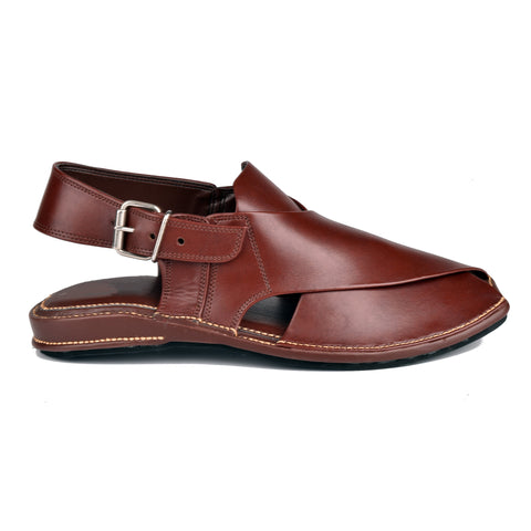 Burgundy Zardari Chappal