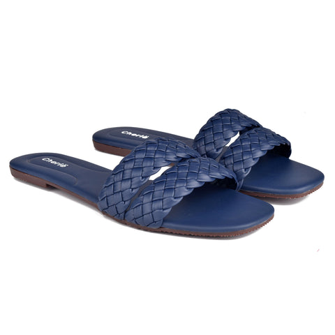 Navy Casual Slippers WN901