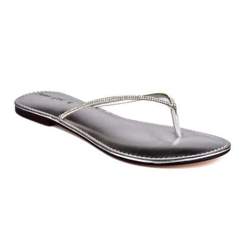 Silver Fancy Slippers WN8089
