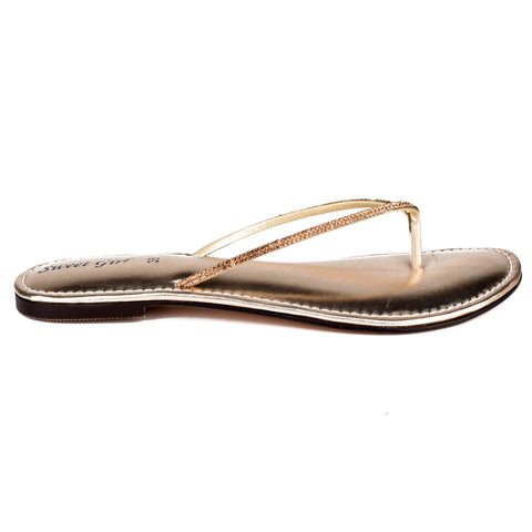Golden Fancy Slippers WN8089