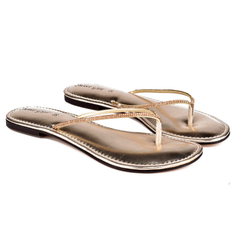 Golden Fancy Slippers WN8089