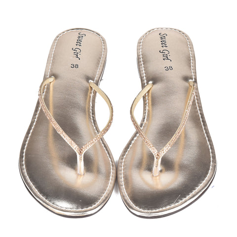 Golden Fancy Slippers WN8089