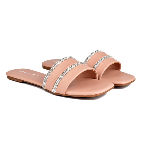 Pink Casual Slippers WN8079