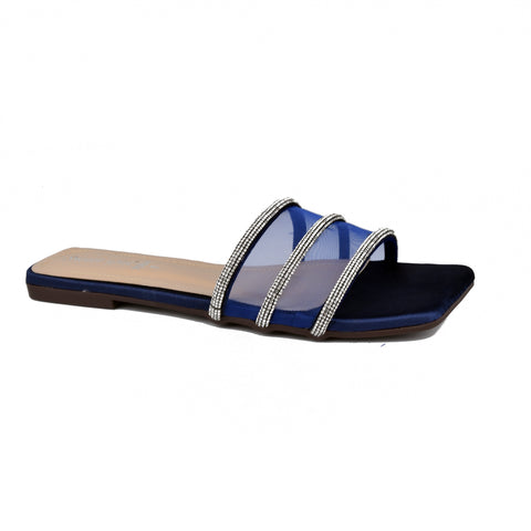 Blue Fancy slippers WN914