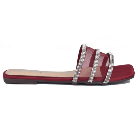 Red Fancy slippers WN914