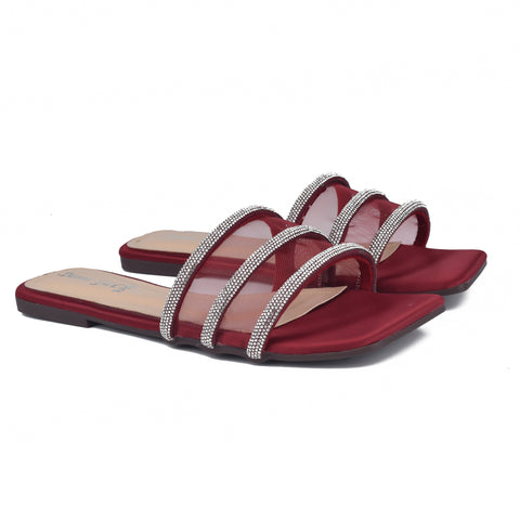 Red Fancy slippers WN914
