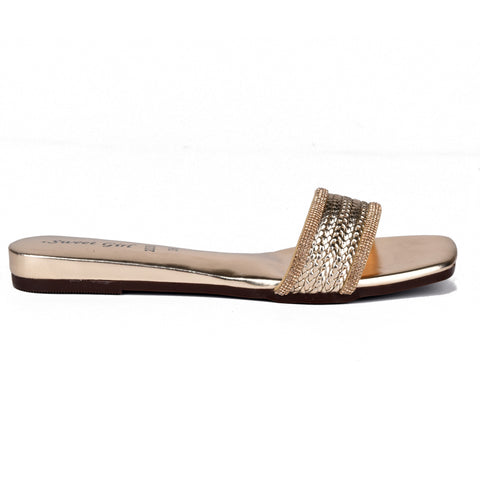 Golden Fancy Slippers WN923