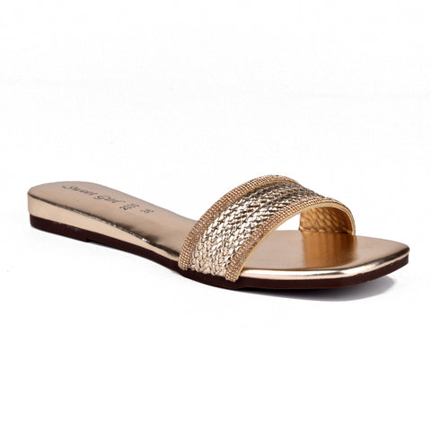 Golden Fancy Slippers WN923