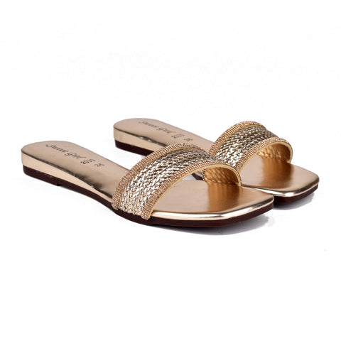 Golden Fancy Slippers WN923