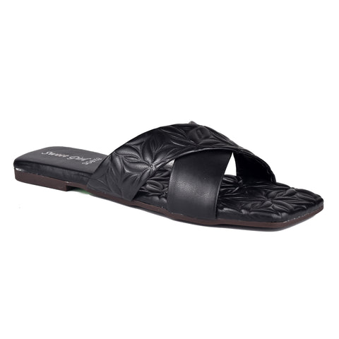 Black Casual Slippers WN921