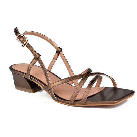 Brown Casual Block Heel Sandals WN5079