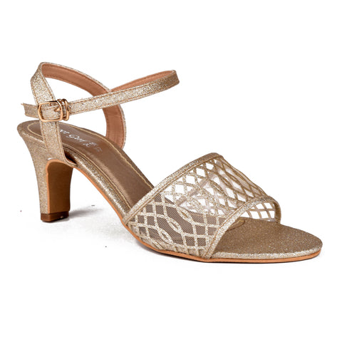 Golden Casual Block Heel Sandals WN5078