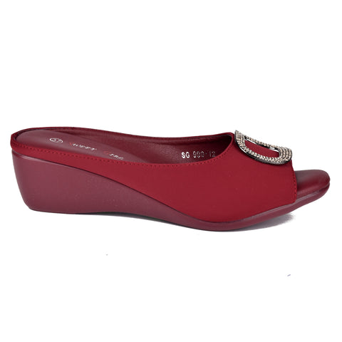 Maroon Comfit Wedges WN9079