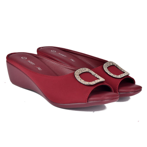 Maroon Comfit Wedges WN9079