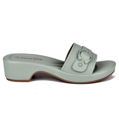 Aqua Green Comfit Block Heels WN9081