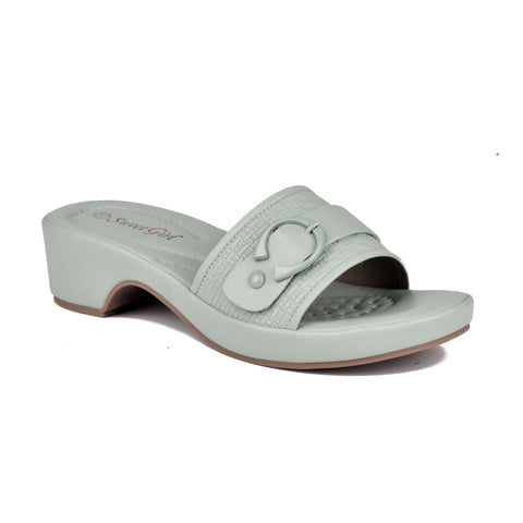 Aqua Green Comfit Block Heels WN9081
